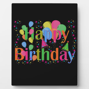 Plaque Photo Joyeux Ballons de fête d'anniversaire