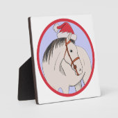 Plaque Photo Joyeux Cheval de Noël (Recto)