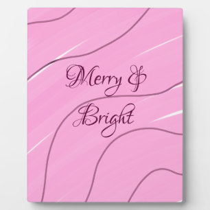 Plaque Photo Joyeux et brillant rose bouclé doodé design mode g