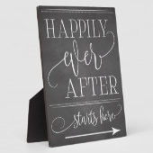 Plaque Photo Joyeux Joyeux Jour Après Commence Ici Signer (Côté)