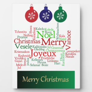 Plaque Photo Joyeux Noël