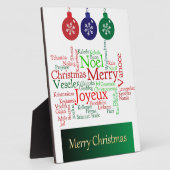 Plaque Photo Joyeux Noël (Côté)