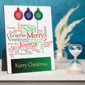 Plaque Photo Joyeux Noël (Côté)