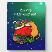 Plaque Photo Joyeux Noël avec le Prince Rat (Devant)