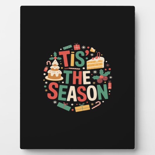 Plaque Photo Joyeux Noël - C'est La Saison (Devant)