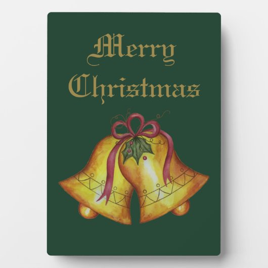 Plaque Photo Joyeux Noël cloches Signal de décoration (Devant)