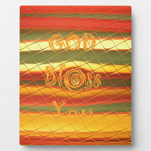 Plaque Photo Joyeux Noël Dieu Béni Vous Couleurs Design (Devant)