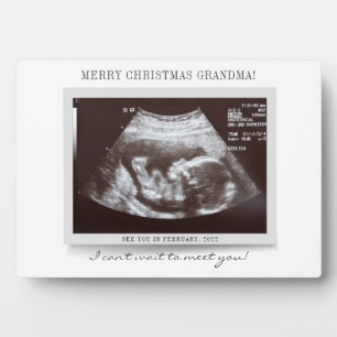 Plaque Photo Joyeux Noël Grand-mère Baby Revey Scan