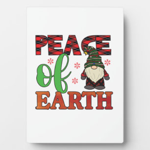 Plaque Photo Joyeux Noël Paix de la Terre