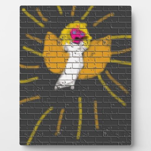 Plaque Photo Joyeux Noël Sun Moon Angel, Art by Kids :) (Devant)