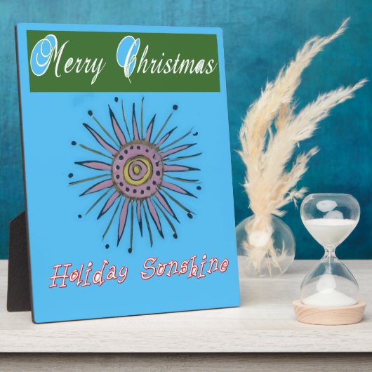 Plaque Photo Joyeux Noël Sunshine Holiday.png (Côté)