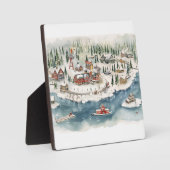 Plaque Photo Joyeux Noël vintage (Recto)