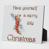 Plaque Photo Joyeux petit bas de Noël (Côté)