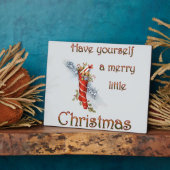 Plaque Photo Joyeux petit bas de Noël (Côté)