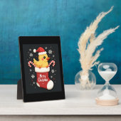 Plaque Photo Joyeux poulet de Noël (Côté)