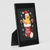 Plaque Photo Joyeux poulet de Noël (Côté)