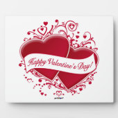 Plaque Photo Joyeux Valentine ! Red Hearts (Devant)