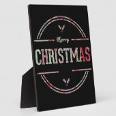 Plaque Photo Joyeux voeux de Noël (Côté)