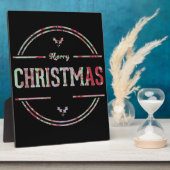 Plaque Photo Joyeux voeux de Noël (Côté)