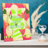 Plaque Photo Joyful Celebration Design : Aujourd'hui est mon an (Côté)