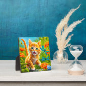 Plaque Photo Joyous Kitten (Insitu)