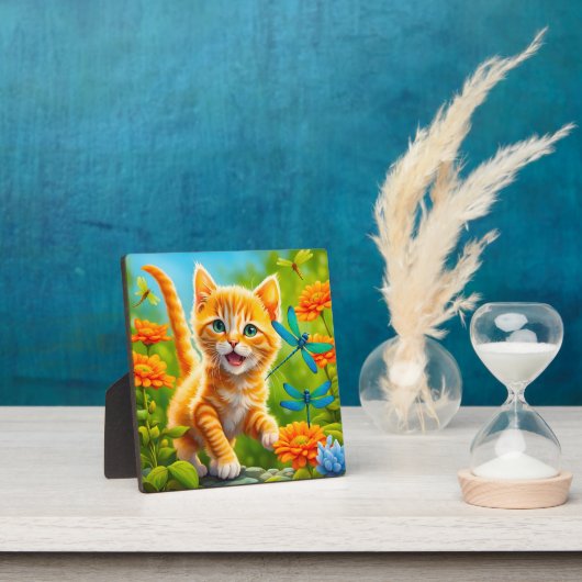 Plaque Photo Joyous Kitten (Insitu)