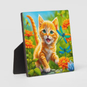 Plaque Photo Joyous Kitten (Recto)