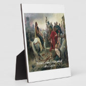 Plaque Photo Jules César Je Suis Venu J'Ai Vu J'Ai Conquis (Côté)