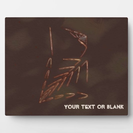 Plaque Photo Jurassic fossile (Devant)