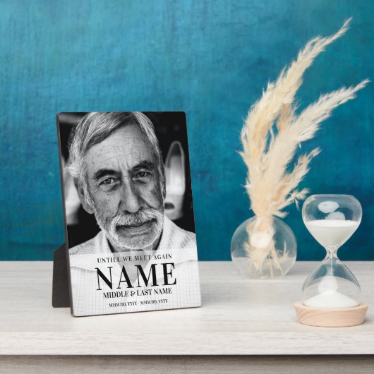 Plaque Photo Jusqu'à ce que nous nous rencontrions à nouveau Mo (Côté)