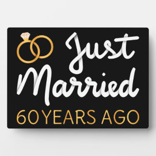Plaque Photo Just Married 60 Years Ago IV