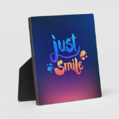 Plaque Photo Juste Sourire (Recto)