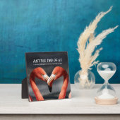 Plaque Photo JUSTE TOI ET MOI Flamingo Valentine Christian (Insitu)