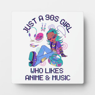 Plaque Photo Juste une fille des années 90 qui aime la musique