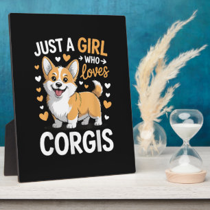 Plaque Photo Juste Une Fille Qui Aime Les Corgis
