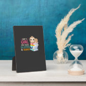 Plaque Photo Juste Une Fille Qui Aime Les Paresseux Et Les Livr (Côté)