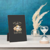 Plaque Photo Juste une fille qui aime les paresseux Fille migno (Côté)