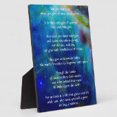 Plaque Photo Kahlil Gibran sur Giving (Côté)