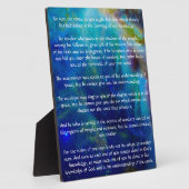 Plaque Photo Kahlil Gibran sur l'enseignement (Côté)