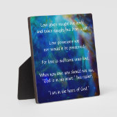 Plaque Photo Kahlil Gibran sur Love (Recto)