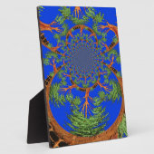 Plaque Photo Kaleidoscope Acacia Arbre Art Imprimer/Graphique (Côté)