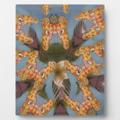 Plaque Photo Kaleidoscope Giraffe Mandala : Safari Art Abstrait (Devant)