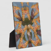 Plaque Photo Kaleidoscope Giraffe Mandala : Safari Art Abstrait (Côté)