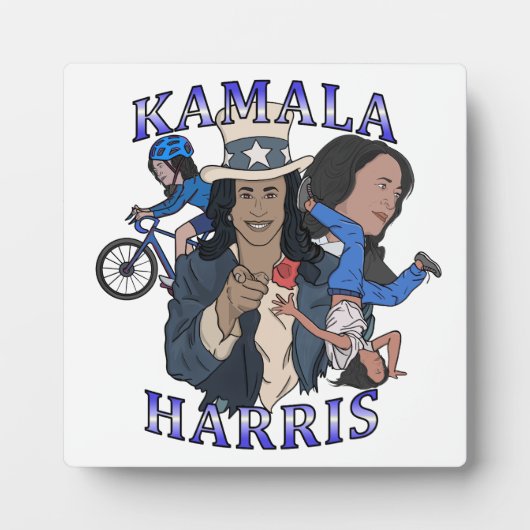 Plaque Photo Kamala Harris Bootleg Rap (Devant)