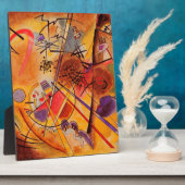Plaque Photo Kandinsky Brown jaune bleu rouge (Côté)