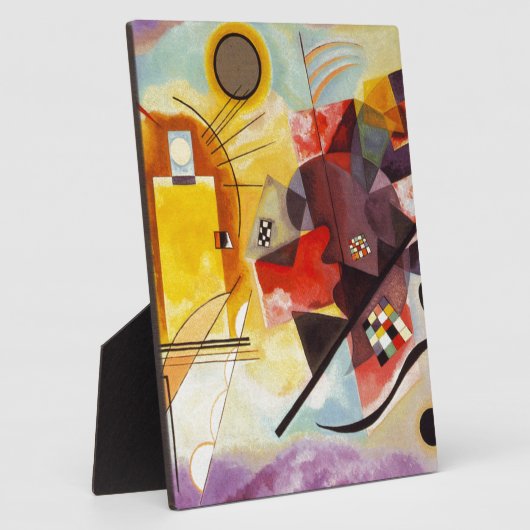 Plaque Photo Kandinsky jaune bleu (Côté)