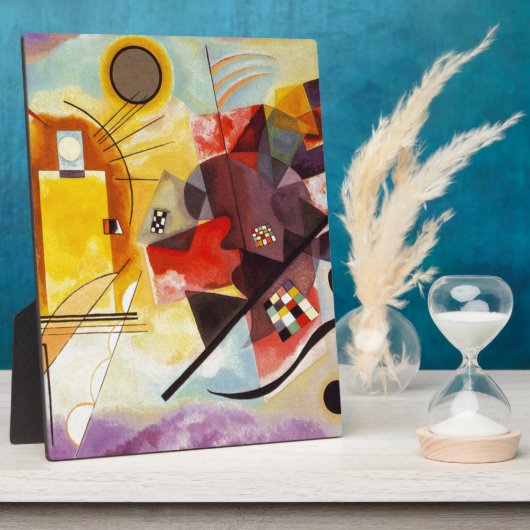 Plaque Photo Kandinsky jaune bleu (Côté)