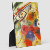 Plaque Photo Kandinsky Noir frappe la peinture Abstraite (Côté)