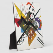 Plaque Photo Kandinsky Sur Blanc Deux Peintures Abstraites (Côté)