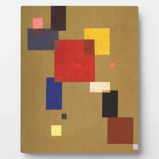 Plaque Photo Kandinsky Treize Rectangles peinture Abstraite (Devant)